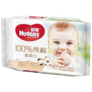 好奇HUGGIES 婴儿棉柔巾80抽   