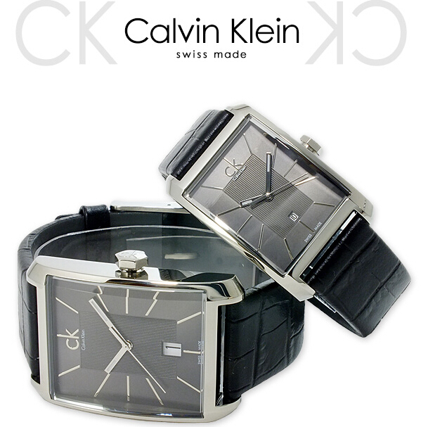 520钟情一生！Calvin Klein Window 情侣款时装对表 K2M23107/K2M21107