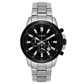 稳重经典！Citizen 西铁城 星辰系列 男士计时腕表 $88（约575元）