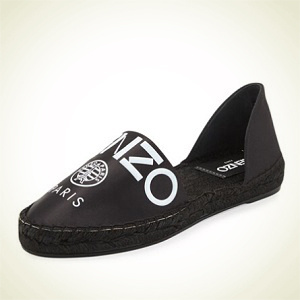 Neiman Marcus：Kenzo Logo Satin 黑色休闲鞋热卖