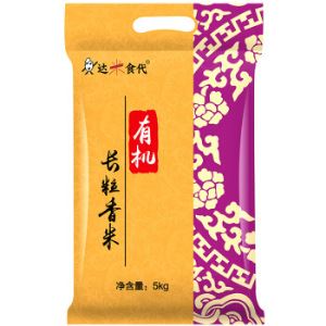 达米食代 有机长粒香大米 5kg   