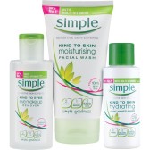 新上线！Simple 清妍 护肤3件套装 80.8元