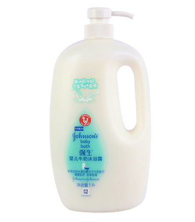 0点预告：Johnsons Baby 强生 婴儿牛奶沐浴露1L  9.9元