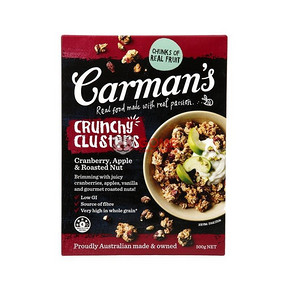卡曼斯Carman‘s蔓越莓/苹果/烤坚果味松脆麦片 500gx2件