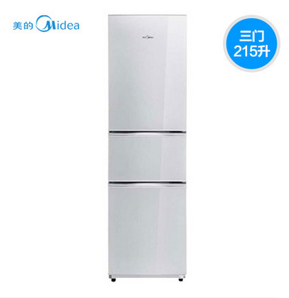 Midea 美的 BCD-215TQMB 215升 三门冰箱