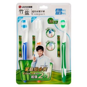 LG竹盐 牙刷*3支   