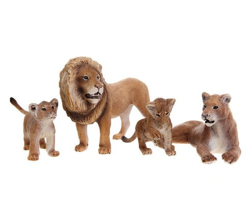 Schleich 思乐 S41392 狮子家族玩具情景包(4个动物3个小情景)