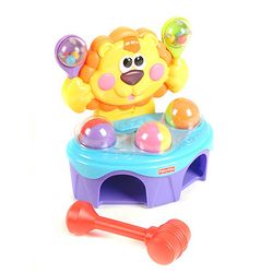 单品低价！FisherPrice费雪声光敲击小狮子P8792
