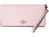 COACH Polished Pebble Leather Slim Wallet 粉色甜美款钱包 $79.99（约524元）