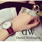Daniel Wellington 0501DW 女士清新条纹石英手表