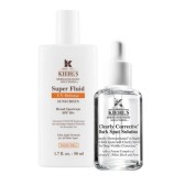 官网推荐夏日美白组合|| Kiehl's 医学级美白淡斑精华30ml+超清透防晒隔离乳50ml $87.5（约569元）【送5件小样】