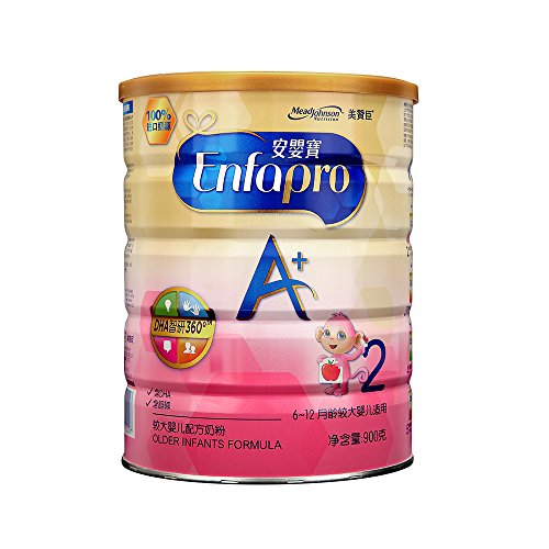 双重优惠：Mead Johnson 美赞臣 安婴宝A+ 2段奶粉 900g + 全棉时代纱布手帕3片 128元包邮（167-39）