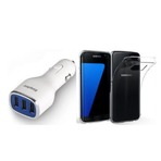 EasyAcc S7 Edge TPU塑料软壳 + 3项 24W 4.8A 汽车充电器