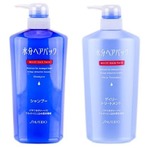 日本资生堂AQUAIR水之密语 保湿密复洗发乳+润发乳套组
