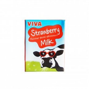 华东/华北#VIVA 牛奶 草莓口味200MLx27盒