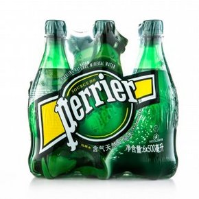 Perrier 巴黎水 含气天然矿泉水 500ml*6瓶