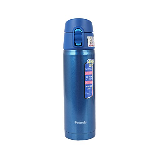 Peacock 孔雀 一键开弹盖 不锈钢真空保温杯 450ml   99元包邮