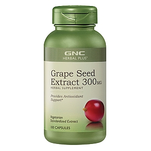 GNC 健安喜 Herbal Plus 葡萄籽胶囊 300mg*100粒