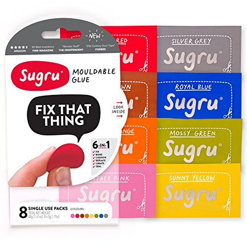 Sugru 塑形修复硅胶5g*8只装(混合色)  折78.95元（98.69,2件8折）