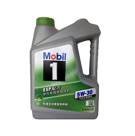 Mobil 美孚 1号全合成机油 5W-30 SN级 4L装+龟牌雨刷精*5袋  245.9元（凑单满减）