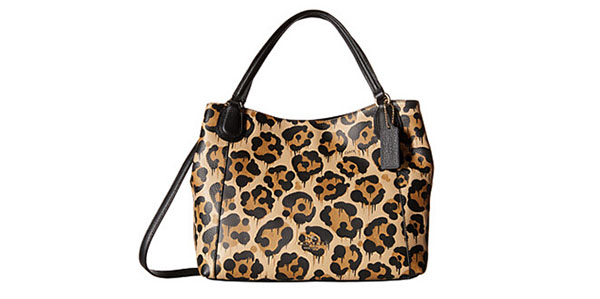 COACH Leopard Ocelot Print Edie 28 女款单肩包
