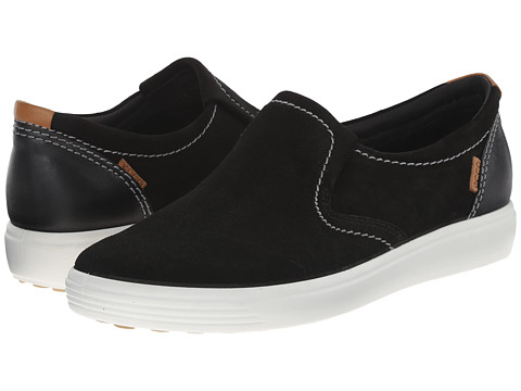 ECCO 爱步 Soft VII Slip-On 女士真皮休闲鞋