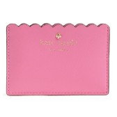 6.7折！kate spade 薄荷绿/芭比粉 两色 花边真皮卡包 $45.55（约296元）可放3张卡