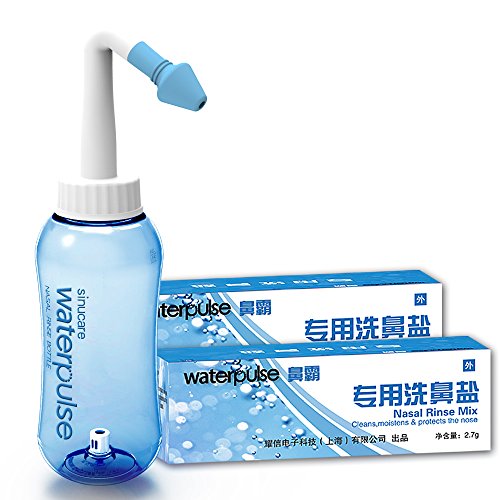 Waterpulse 健适宝 洗鼻器套装 YT-300 蓝色(120包专用洗鼻盐+洗鼻壶） 35元