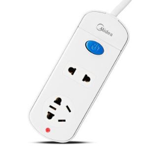 Midea 美的 A1C02L1.2-A5 1.2米两位总控插座   