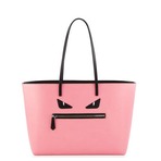 Fendi Monster 中号粉色芭比粉托特包热卖