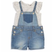 7 For All Mankind 女宝宝可爱背带短裤套装 降至$38.5(约253元)