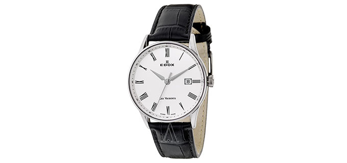 Edox 依度 Men's Les Vauberts  系列 70172-3A-AR 男士石英腕表