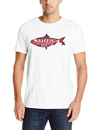 S码！Nautica 诺蒂卡 Fish Graphic 男款T恤