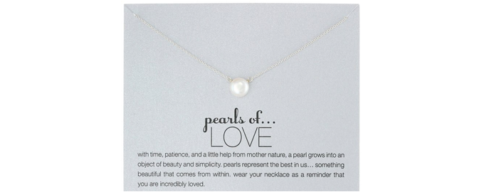 Dogeared “Pearls of Love”大珍珠锁骨项链