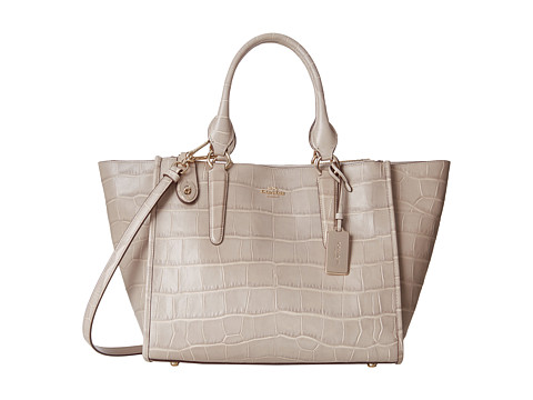 官网8500元！COACH 蔻驰 Embossed Croc 女士鳄鱼纹压花真皮挎包