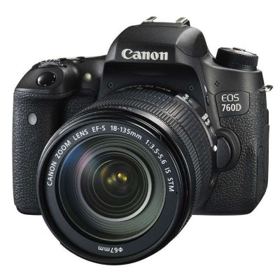 预约： Canon 佳能 EOS 760D 单反套机（EF-S 18-135mm f/3.5-5.6 IS STM） 5249元包邮