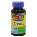 Nature Made液体维生素D3软胶囊 5000IU, 90粒