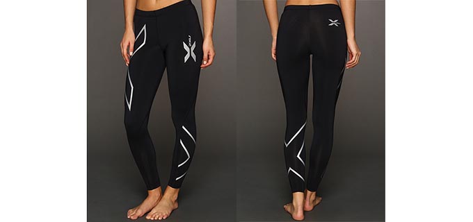 2XU 女款保暖运动压缩裤 L码