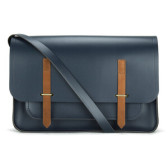 逆天Bug价！The Cambridge Satchel 男士邮差包深蓝色 ￡97.5（约913元）