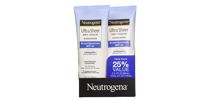Neutrogena 露得清 Ultra Sheer SPF 45 清爽无油防晒霜