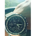 西铁城 空中之鹰 光动能不锈钢 男式时尚腕表 JY8030-83E