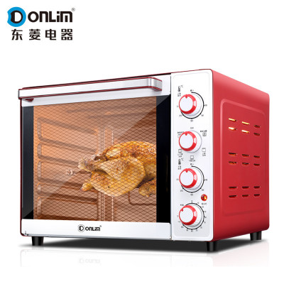 赠打蛋器+烘培套装！Donlim东菱 DL-K33E上下独立控温烘焙烤箱33L
