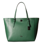 超低价！COACH Crossgrain Updated Turnlock Tote 文艺绿手袋 $118（约777元）