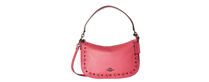 COACH Floral Rivets Detail Chelsea 女款手提斜挎包