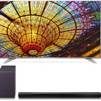 LG 55吋4K超高清智能电视和LG 2.1声道无线蓝牙音响条套装