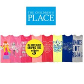 The Children's Place：夏日印花T恤全场$3.99（约26元） +免运费
