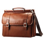 新秀丽Samsonite Dowel Flapover 皮质商务包