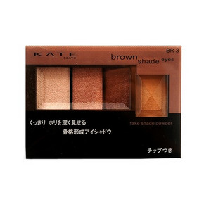 KATE 骨干重塑3+1大地裸色3D立体眼影 BR-3粉光棕