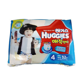 HUGGIES 好奇 铂金装 拉拉裤男 L32片*4件