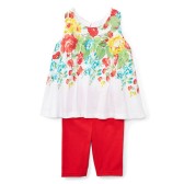 Ralph Lauren 拉夫·劳伦 女宝宝甜美印花舒适套装 入手$22.49（约155元）